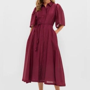 Tuckernuck Oxblood Cindy Midi Dress